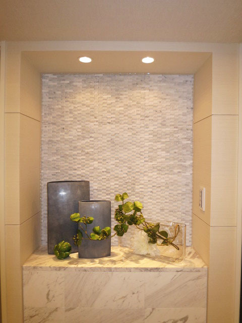 代官山マンション　大理石をふんだんに使用した玄関105