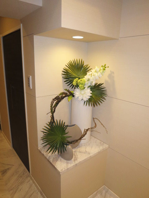 代官山マンション　大理石をふんだんに使用した玄関105