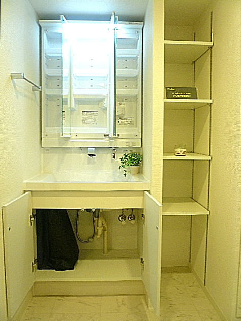 洗面化粧台　収納