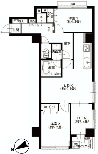 第一東個マンション　図面