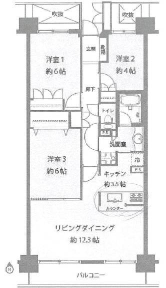 芦花公園パークホームズ　図面