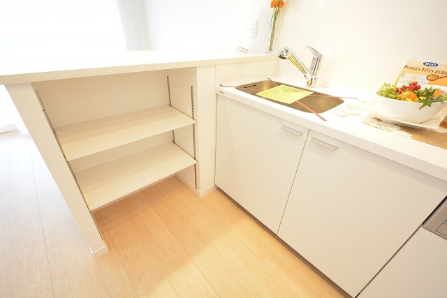 トキワパレス　キッチンカウンター収納1103