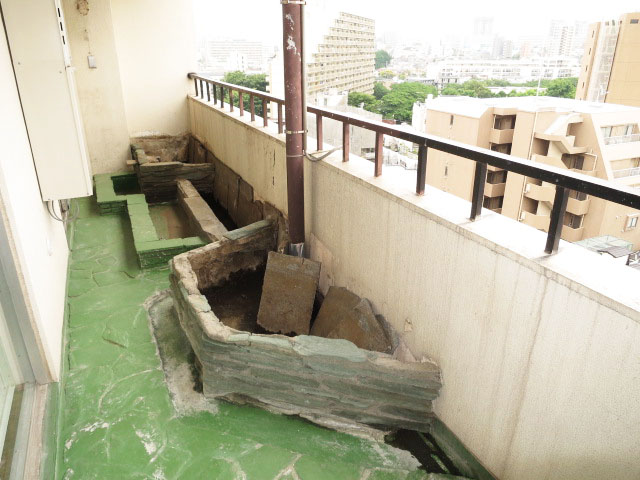 下落合グリーンパーク　南向きのバルコニー