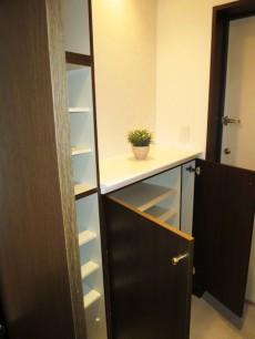 下落合南デュープレックス 収納たっぷりの玄関 下落合南デュープレックス 収納たっぷりの玄関