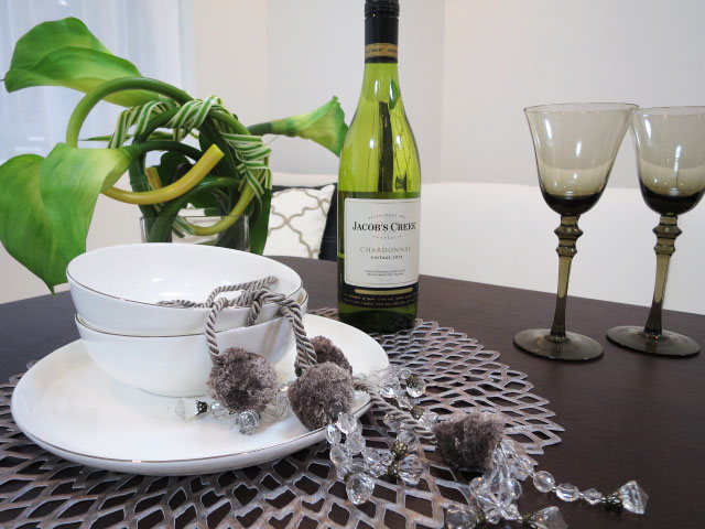 朝日落合マンション　約12.5帖のリビングダイニング