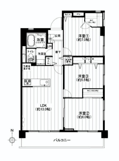 下落合グリーンパーク　間取り