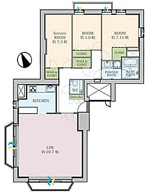 音羽ハウス　間取図