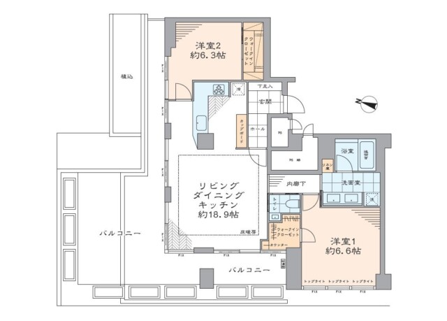 スカイプラザ赤坂　間取り図