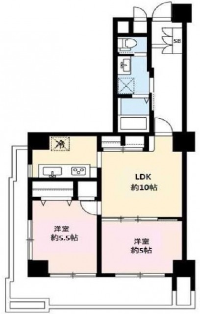 弦巻リハイム2F　図面