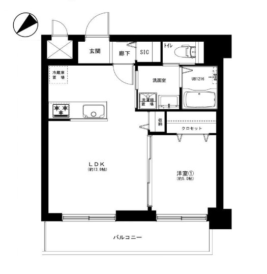 ニューシティハイツ日本橋　間取り図