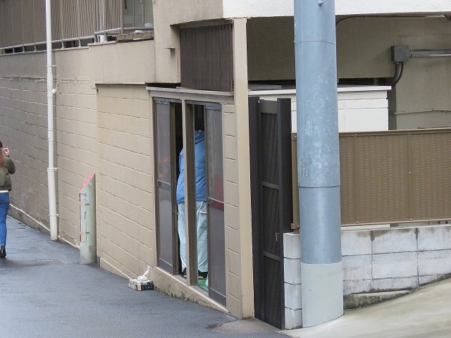 初台中央マンション　ゴミ置場