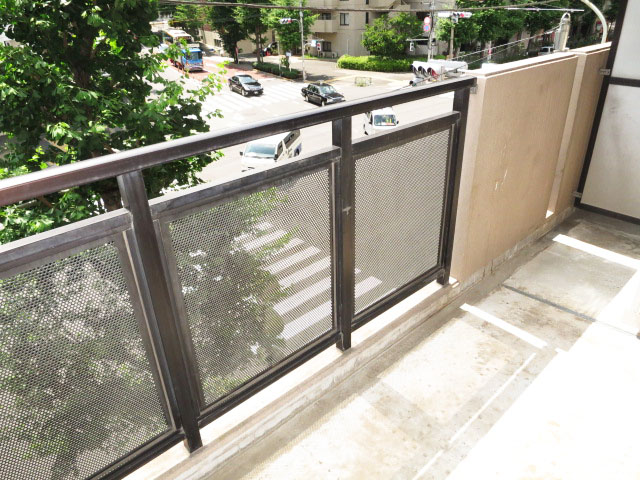 レクセルマンション音羽　南西向きのバルコニー