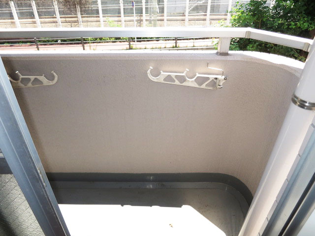 南向きのバルコニー