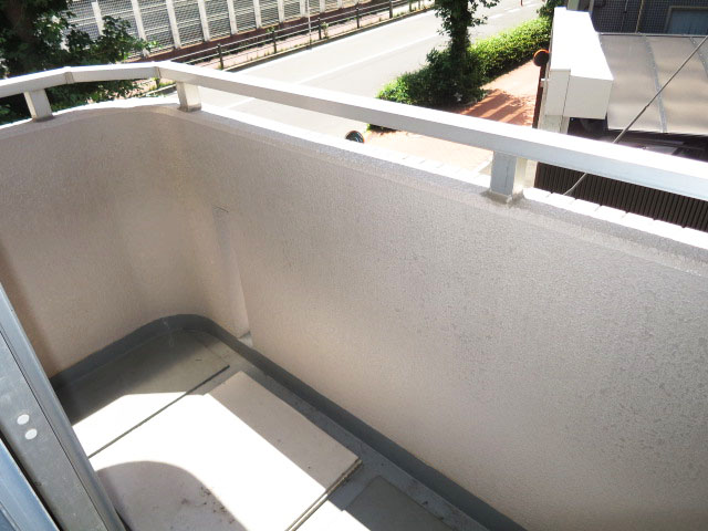 西向きのバルコニー