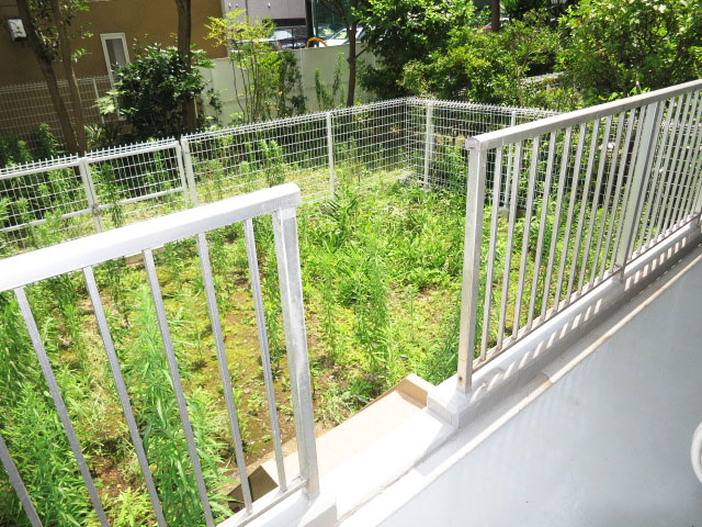 南東向きのバルコニー