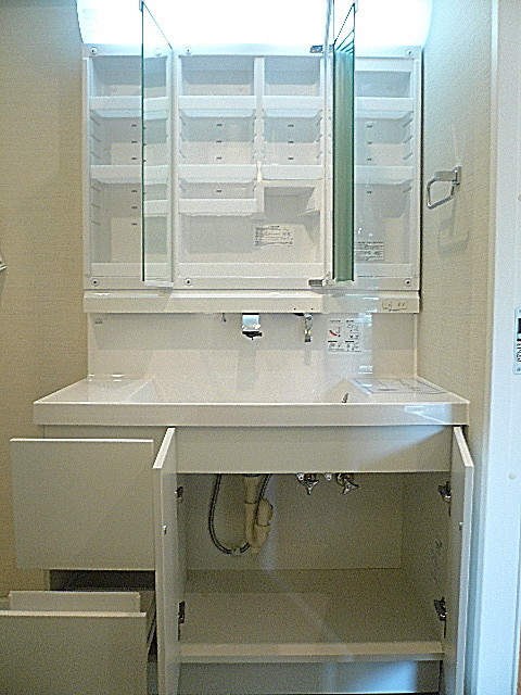 洗面化粧台　収納