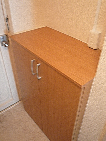 麻布十番中央マンション　カウンター付玄関収納