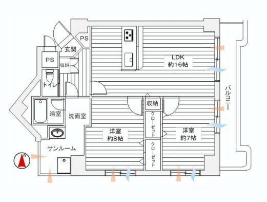 藤和護国寺コープ　間取り307
