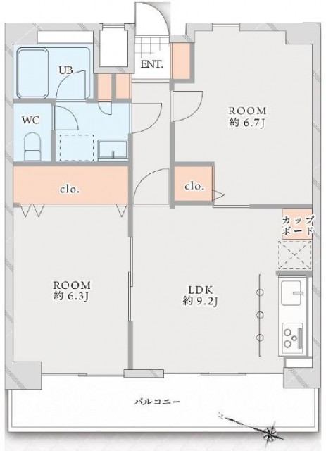 マンション第二恵比須苑　間取り