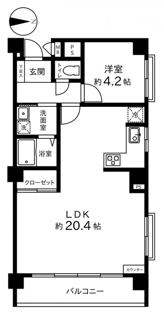 アイビハイツ三田　間取り図