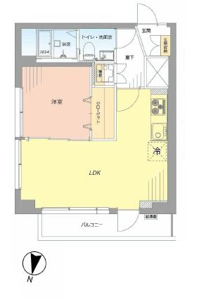 間取り　1LDK