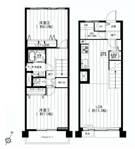 馬事公苑前住宅　間取り図