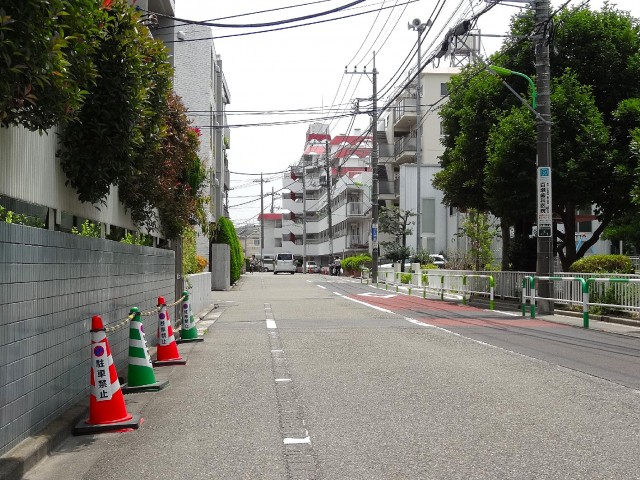 砧フラワーマンション　前面道路