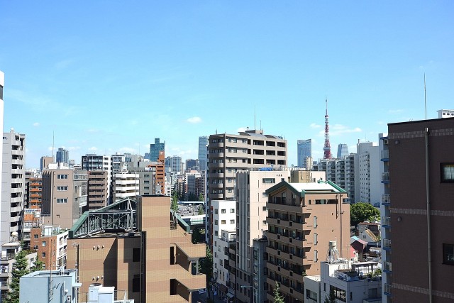 グレイス魚籃坂　玄関前眺望