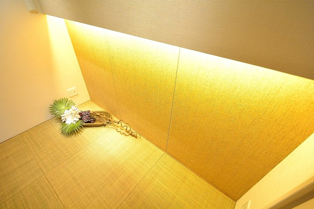 ファミール六本木 和室のアクセントクロス