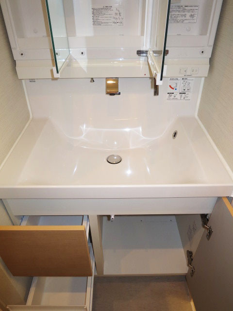 新宿パークサイド永谷　使い勝手良さそうな洗面化粧台