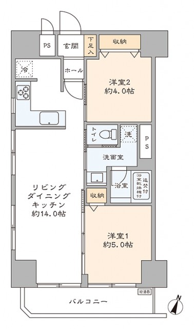 新宿パークサイド永谷　間取り