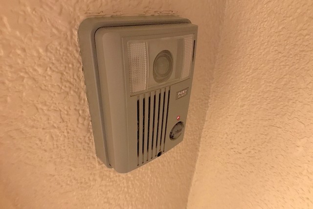 月島リバーハウス 玄関