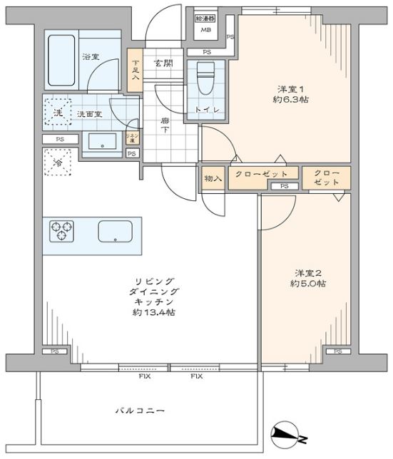 ルピナス中野レジデンス　間取り