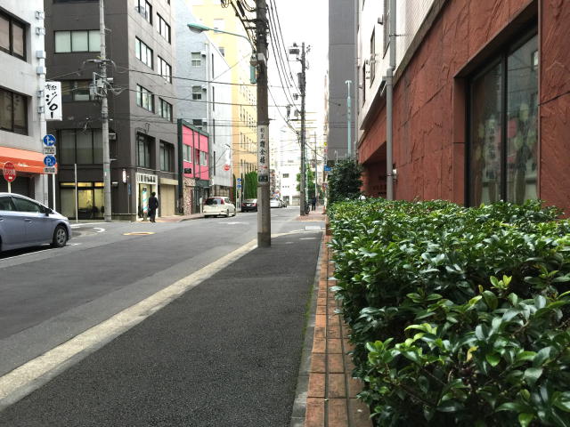 パロス新富町　前面道路