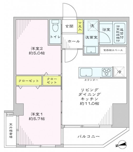 サンパークマンション高田馬場　間取図