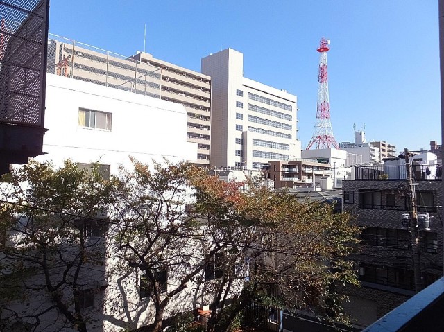 理研不動前ビル　共用廊下からの眺望