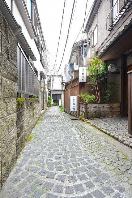 赤城神社・パークコート神楽坂　神楽坂通り