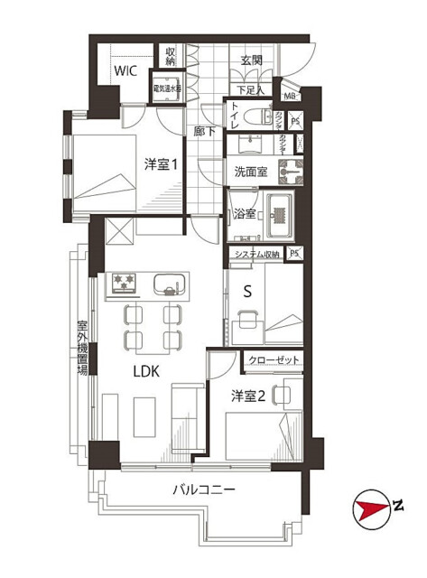 ジェイパーク東大井　間取り図