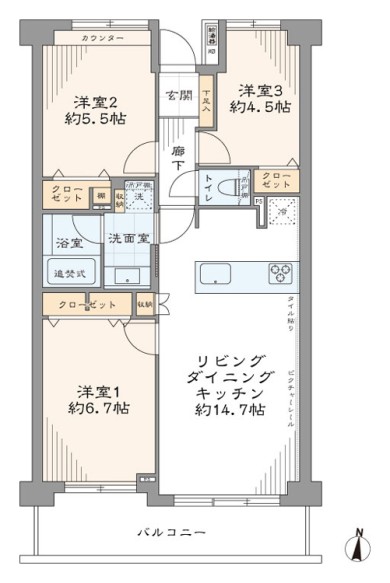 ノヴァ目黒南　間取り図