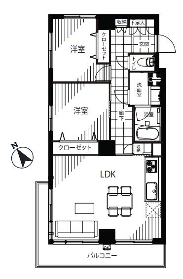 マンション高輪苑　間取り