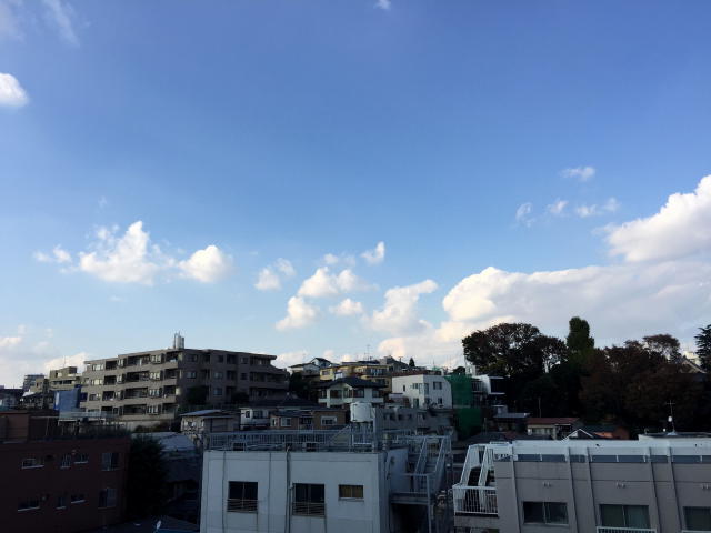 プリミエール下落合２号館　北側バルコニー眺望