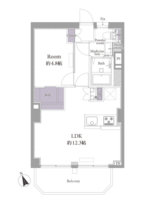 西荻ニュースカイマンション　間取り図