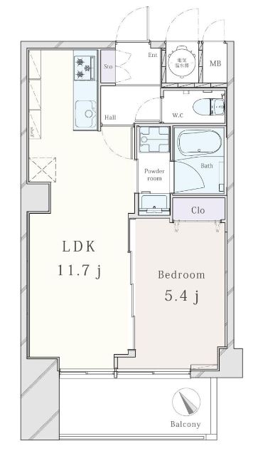 クレール三田　間取り図