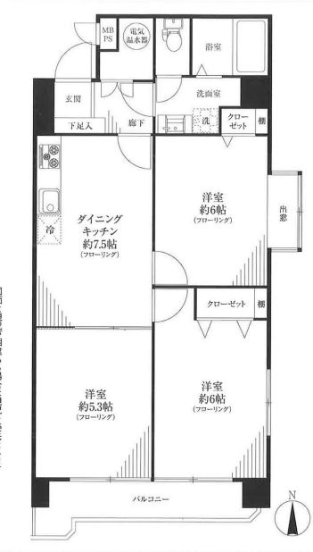 グリーンキャピタル神楽坂　間取り図