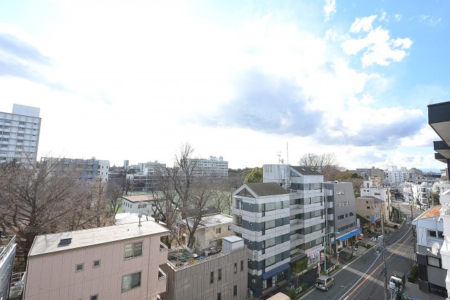 松涛マンション　バルコニー眺望