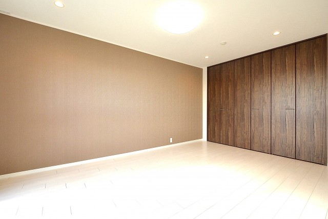 松涛マンション　8.7帖のベッドルーム