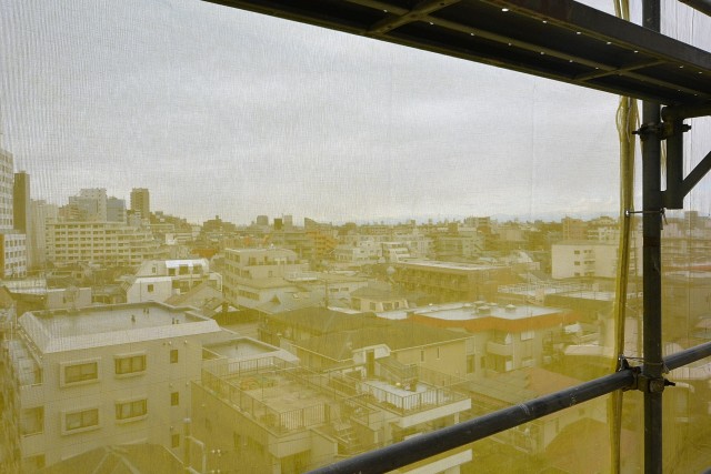 日興初台スカイマンション　玄関前眺望