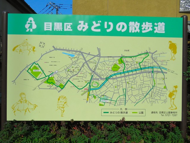 世田谷三宿サンハイツ　緑道案内図