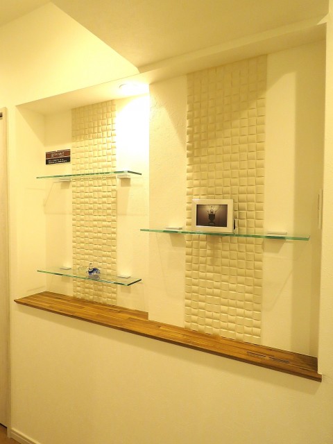 ライオンズマンション元麻布　ガラス棚