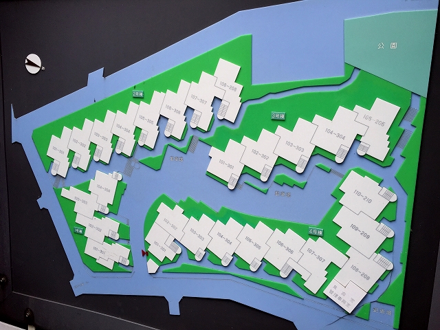 コートハウス上野毛　案内図